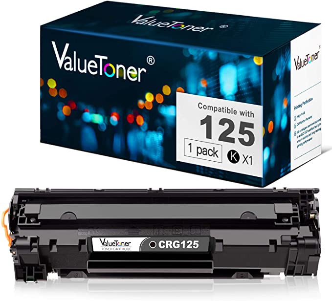 Valuetoner Compatible Toner Cartridge Replacement for Canon 125 CRG-125 Compatible with ImageClass MF3010, LBP6030w, LBP6000 Laser Printer (Black, 1 Pack)