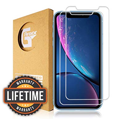 G-Armor Screen Protector Cover for 6.1-inch iPhone XR - [9H Tempered Glass] - [Easy Installation] - [Heavy Duty] - [Ultra Thin] - [HD Clear] - [No Bubbles] - [Shatterproof Screen Saver] - [2 Pack]