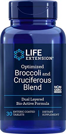 Life Extension Life Extension Optimized Broccoli and Cruciferous Blend, 30 Enteric Coated Tablets