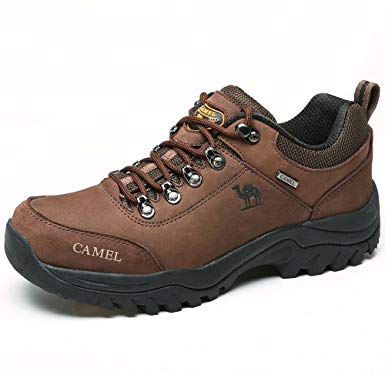 CAMEL CROWN Men’s Hiking Shoes Boots Leather Walking Sneakers for Outdoor Casual Trekking Work