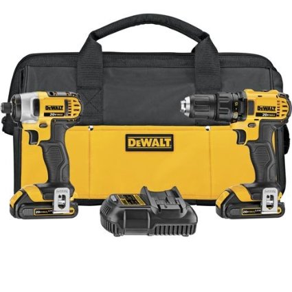 Dewalt DCK280C2R Factory-Reconditioned 20V Drill & Impact Kit with 2-Batteries