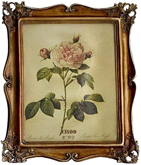 CISOO Vintage Picture Frame 8x10 Antique Photo Frame Table Top Display Wall Hanging Home Decor (Bronze)