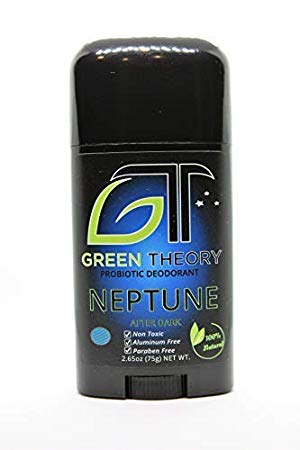 Neptune Natural Deodorant - by Green Theory | Probiotic Deodorant, Natural Ingredients, Mens Deodorant | Fresh Pits and Peace of Mind. | Mens after Dark Collection - Cologne Scented - Solid 2.65 ounce
