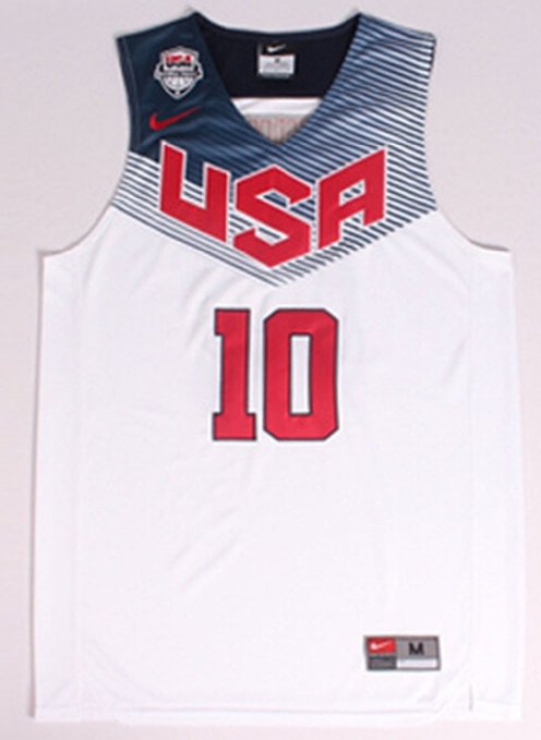 Kyrie Irving #10 2014 Basketball World Cup USA Dream Team American White Jerseys Size M 48