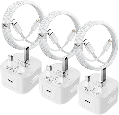 iPhone USB C Fast Charger Plug and Cable [Apple MFi Certified] 6Pack 20W PD iPhone Charger USB C Plug and 6FT Fast Charging Cable for iPhone 14/13/12/11 Pro/Pro Max/XS Max/XS/XR/X/SE 2022/8