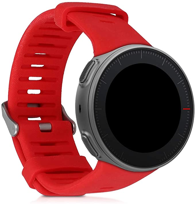 kwmobile Pulsera Compatible con Polar Vantage V - Correa para Reloj Inteligente Silicona TPU Rojo