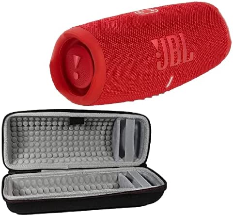 JBL Charge 5 - Portable Bluetooth Speaker with Exclusives Hardshell Travel Case with IP67 Waterproof and USB Charge Out (Red)