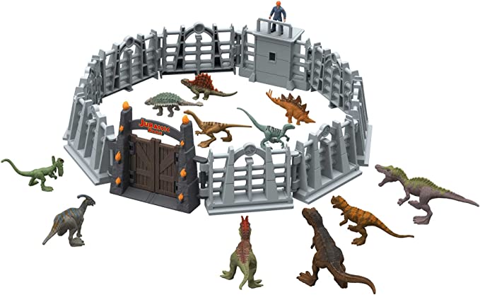 Jurassic World Dominion Holiday Advent Calendar with 24-Day Countdown, Daily Surprise Gifts Include Mini Toy Dinosaurs, Mini Human Figures and Accessories