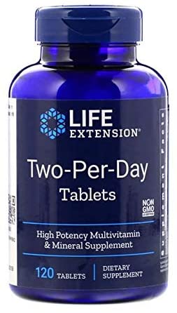 Life Extension Two-Per-Day Tablets, 120 Tablets