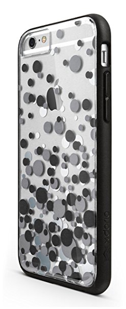 iPhone 6s/6 X-Doria Scene TPU & Polycarbonate Snap-On Protective Designer Shell, Black Bubbles