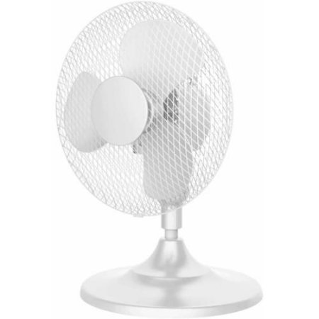 12" Manual Control Table-Stand Convert Fan, White