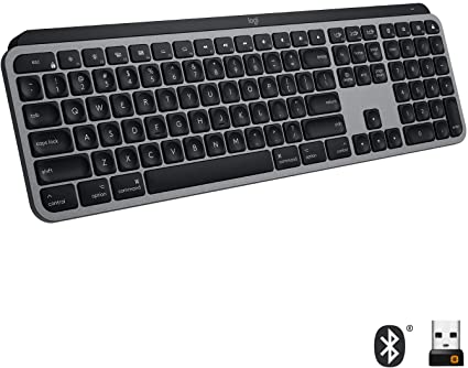 Logitech MX Keys Advanced Illuminated Wireless Keyboard for Mac - Bluetooth/USB