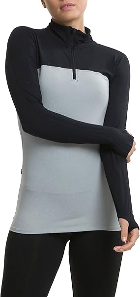 TCA Women's Lightweight Fusion QuickDry Long Sleeve Half-Zip Running Top