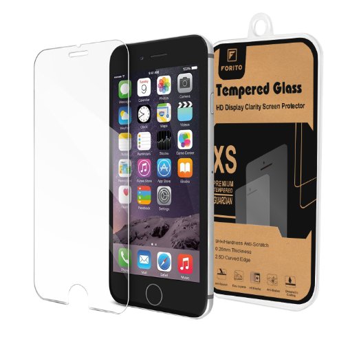 Forito Iphone 6 Plus Screen Protector,iphone 6s Screen Protector Tempered Glass, Hd Clear Ballistic Glass Screen Protector (5.5") - Protect Your Screen From Scratches 99.99% Clarity (iPhone 6 6S Plus)