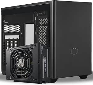 Bundle: Cooler Master NR200P V2|V1100 SFX Platinum ATX 3.0 Small Form Factor Mini-ITX Case| Power Supply, Top-Mount AIO, 356mm 3.5-Slot GPU, 1100W 80  Platinum, 90-Degree 12VHPWR PCIe 5.0, Type-C