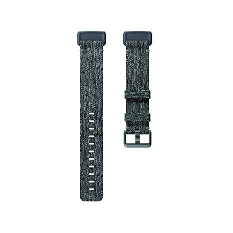 Fitbit Charge 3 Accessory Band, Official Fitbit Product, Woven, Charcoal, Small