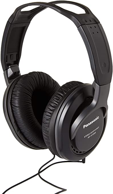 Panasonic TV Monitor headphone, black 5 m cord with controller, RP-HT265E-K (5 m cord with controller, 40mm N.D driver, 10Hz-27kHz)