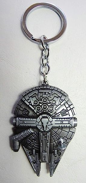 Star Wars Millennium Falcon Spaceship Alloy Keychain (Pewter)