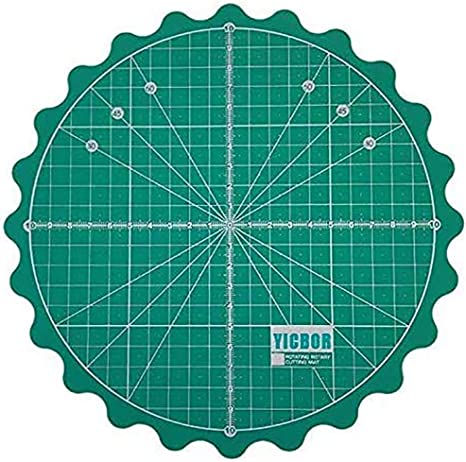 YICBOR Self Healing Rotary Cutting Mat for Office School Supplies Quilting, Paper Craft, Clay Craft, Art Craft (Green)