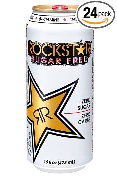 Rockstar Energy Drink Sugar-Free Energy Drink, 16 Fluid Ounce (Pack of 24)