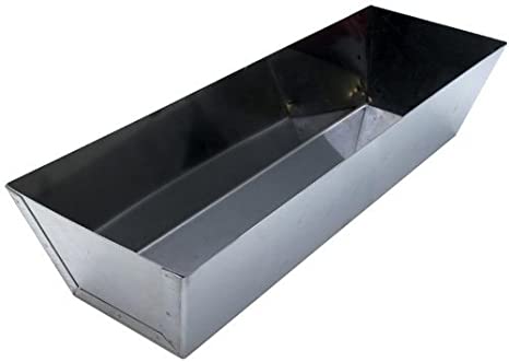 Edward Tools 13" Steel Mud Pan - Sheared Edges for Easy Knife Cleaning - Perfect Size for Larger Knives - Rust Proof Design - Heavy Duty but Still Lightweight - Drywall mud pan