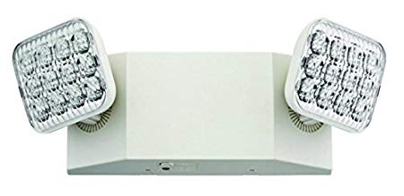 Lithonia Lighting EU2 LED T20C M12 2-Light White Emergency Fixture with 90 Minute Back up, Generation 2, T20 Compliant