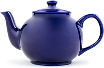 Fox Run Brands Earthenware Teapot, 6 Cup, Blue