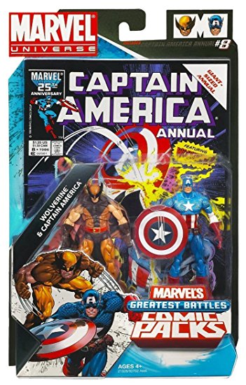 Marvel Comic 2 Pack Wolverine Vs Captain America