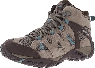 Merrell Womens Deverta 2 Mid Suede Fitness Hiking Shoes Taupe 8.5 Medium (B,M)