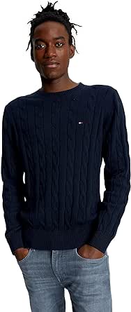 Tommy Hilfiger Men's Iconic Cable Knit Sweater 2024 Collection