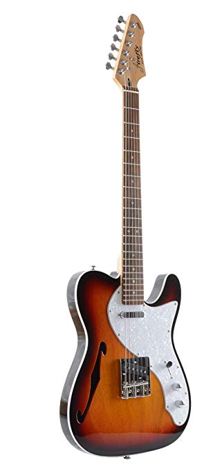 Firefly FFTH Semi-Hollow body Guitar(Sunburst color)