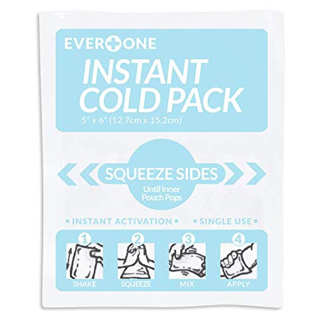 EverOne Instant Cold Pack 5" X 6", 50 Count