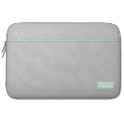 iBenzer-Premium Neoprene Protective Laptop Sleeve Bag Cover Case with Accessory Pocket For all 15-inch laptops-Macbook Pro 15''/Macbook Pro Retina Display 15'' (Gray) US-BG0115GY