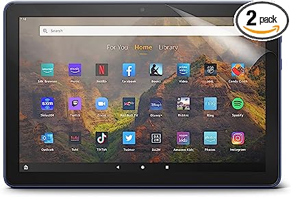 NuPro Clear Screen Protector for Amazon Fire HD 10 and Fire HD 10 Plus tablet (11th generation, 2021 release), 2-pack