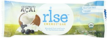 Rise Bar Organic, Vegan Energy Bars, Variety Pack, 12-Count