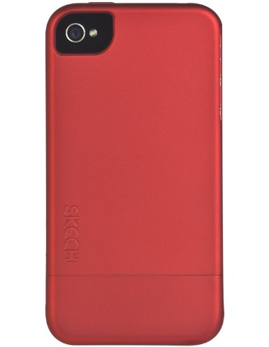 Skech Hard Rubber for iPhone 4S - Red