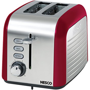 Nesco T1000-12 2-Slice Toaster, Red