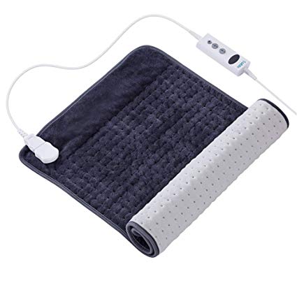XXX-Large Heating Pad for Back Pain Relief, FDA Registered, 10 Electric Temperature Settings, Super Soft Micro Plush, Moist Therapeutic Option, Relief for Neck Shoulder by Sable, 33" x 17"