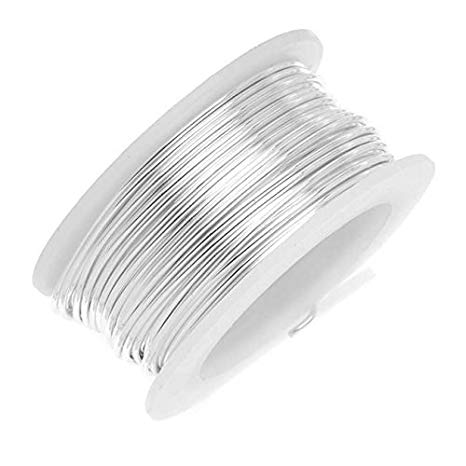 Artistic Wire-Colored Wire, 24 Gauge 10 Yards/Pkg, Natural Non-Tarnish Silver