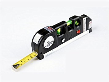 Laser level, Multipurpose Laser measure Line 8ft  Tape Measure Ruler Adjusted Standard and Metric Rulers MICMI