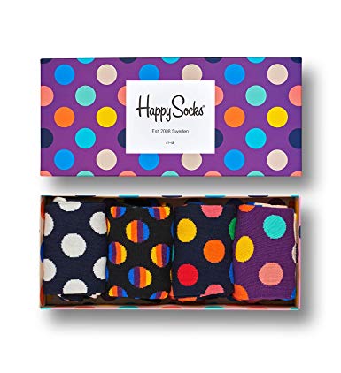 Happy Socks – Assorted Colorful Premium Cotton Sock Gift Box for Men and Women