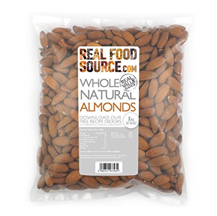 RealFoodSource Whole Natural Almonds (1kg)