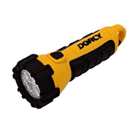 Dorcy 41-2510 4 LED Carabineer Floating Waterproof Flashlight with Batteries