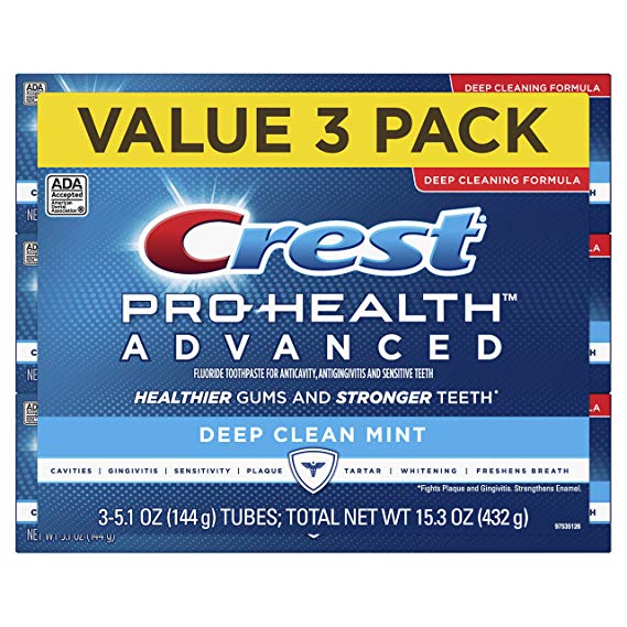 Crest Pro Health Advanced Deep Clean Toothpaste, Mint, 5.1 Ounce