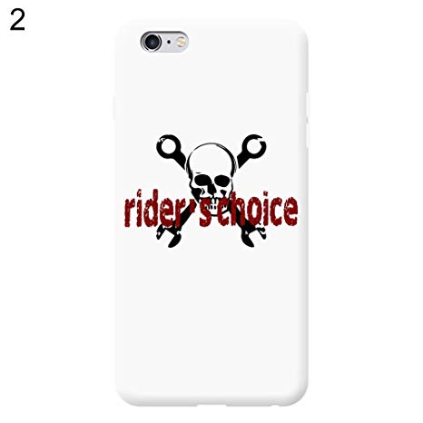 EUNOMIA Wrench Skull Print Hard PC   Soft TPU Full Coverage Clear Flip Phone Case Cover For Apple iPhone Samsung - White TPU PC for iPhone 6/6S