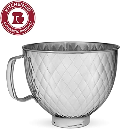 KitchenAid KSM5SSBQB 5QT SS Stand Mixer Bowl, 5 quart, Quilted Stainless Steel