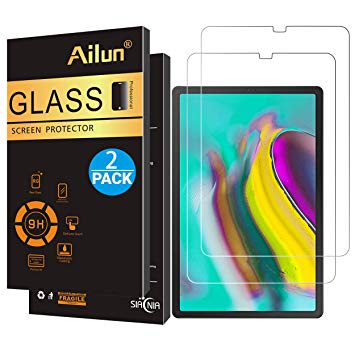 Ailun Screen Protector Compatible with Galaxy Tab S5e 10.5 Inch 2 Pack 9H Hardness Tempered Glass for Galaxy Tab S5e SM T720 SM T725 Tab 2019 Ultra Clear Anti Scratch No Bubble