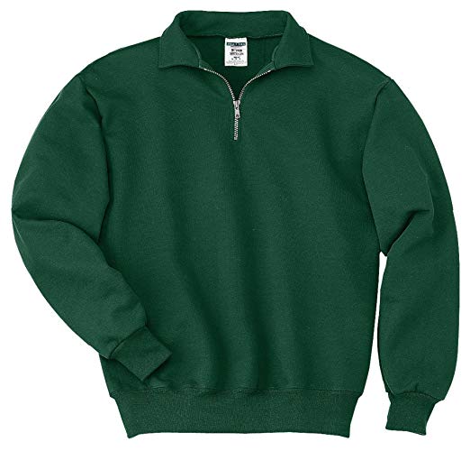 Jerzees Mens Super Sweats 1/4-Zip Sweatshirt with Cadet Collar