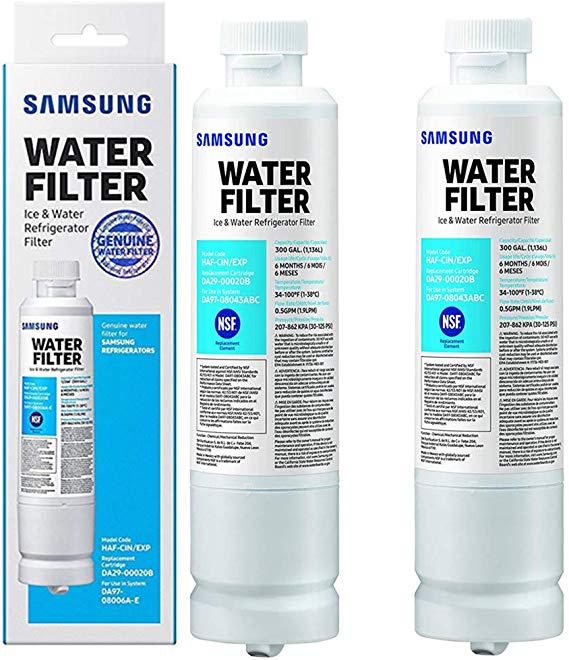 Samsung Refrigerator Water Filter Compatible DA29-00020B,DA2900020A,DA97-08006A-B,HAF-CINEXP （2 Pack）