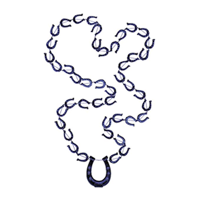 Royal Blue Horseshoe Beads